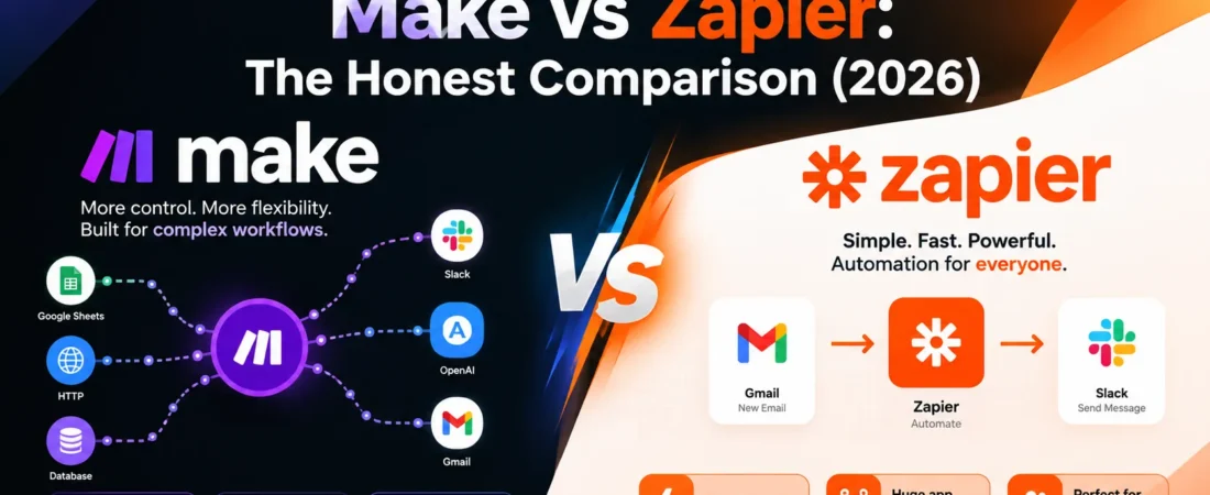 Make vs Zapier: The Honest Comparison (2026)